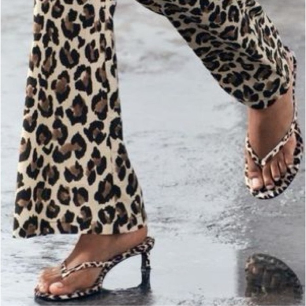 Zara Kitten Heel Sandals size 10